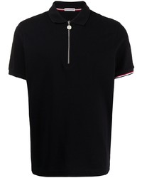 Moncler Zip Up Short Sleeve Polo Shirt
