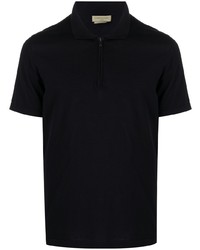Corneliani Zipped Cotton Polo Shirt