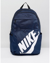 Nike Logo Backpack In Navy Ba5381 451