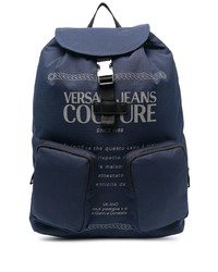 VERSACE JEANS COUTURE Logo Print Buckle Backpack