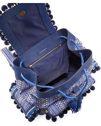 Tory Burch Scout Printed Pompom Backpack