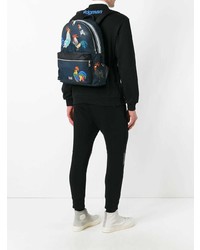 Dolce & Gabbana Volcano Rooster Print Backpack