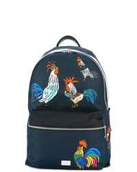 Dolce & Gabbana Volcano Rooster Print Backpack