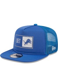 New Era Blue Detroit Lions Balanced Trucker 9fifty Snapback Hat At Nordstrom