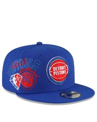 New Era Blue Detroit Pistons Back Half 9fifty Snapback Adjustable Hat At Nordstrom