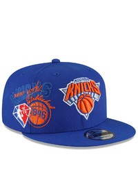 New Era Blue New York Knicks Back Half 9fifty Snapback Adjustable Hat At Nordstrom