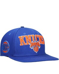 PRO STANDARD Blue New York Knicks Wordmark Logo Snapback Hat At Nordstrom