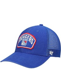 '47 Blue New York Rangers Cledus Mvp Trucker Snapback Hat At Nordstrom