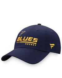 FANATICS Branded Navy St Louis Blues Authentic Pro Locker Room Adjustable Hat At Nordstrom