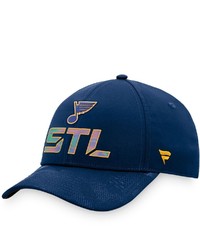 FANATICS Branded Navy St Louis Blues Authentic Pro Team Locker Room Adjustable Hat At Nordstrom
