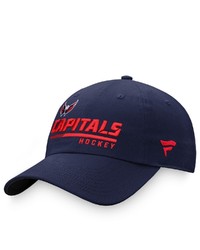 FANATICS Branded Navy Washington Capitals Authentic Pro Locker Room Adjustable Hat At Nordstrom