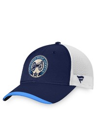 FANATICS Branded Navywhite Columbus Blue Jackets Authentic Pro Locker Room Logo Trucker Snapback Hat At Nordstrom