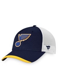 FANATICS Branded Navywhite St Louis Blues Authentic Pro Team Locker Room Trucker Snapback Hat At Nordstrom