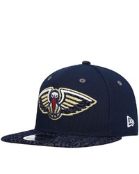 New Era Charcoal New Orleans Pelicans 90s 9fifty Snapback Hat In Navy At Nordstrom