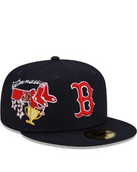 New Era Navy Boston Red Sox City Cluster 59fifty Fitted Hat