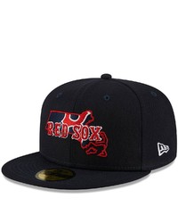 New Era Navy Boston Red Sox Local Ii 59fifty Fitted Hat