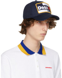 DSQUARED2 Navy Canada Patch Cap