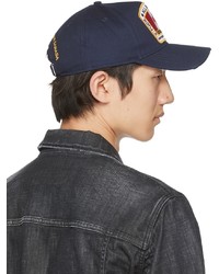 DSQUARED2 Navy Canadian Flag Cap