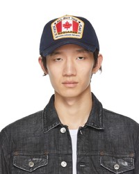 DSQUARED2 Navy Canadian Flag Cap