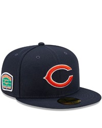 New Era Navy Chicago Bears Field Patch 59fifty Fitted Hat