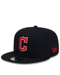 New Era Navy Cleveland Guardians Road Authentic Collection On Field 59fifty Fitted Hat At Nordstrom
