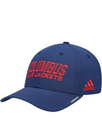 adidas Navy Columbus Blue Jackets 2021 Locker Room Roready Flex Hat