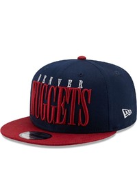 New Era Navy Denver Nuggets Team Title 9fifty Snapback Hat