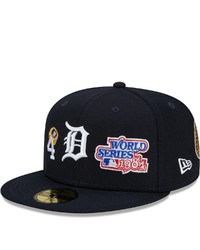 New Era Navy Detroit Tigers 4x World Series Champions Count The Rings 59fifty Fitted Hat
