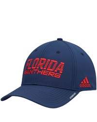 adidas Navy Florida Panthers 2021 Locker Room Roready Flex Hat