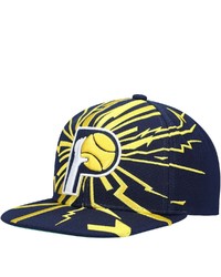 Mitchell & Ness Navy Indiana Pacers Hardwood Classics Earthquake Snapback Hat At Nordstrom
