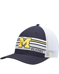 '47 Navy Michigan Wolverines Altitude Trucker Snapback Hat