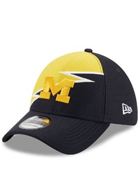 New Era Navy Michigan Wolverines Bolt 39thirty Flex Hat At Nordstrom
