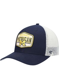 '47 Navy Michigan Wolverines Shumay Mvp Trucker Snapback Hat