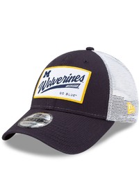 New Era Navy Michigan Wolverines Timeless Trucker 9forty Snapback Hat At Nordstrom