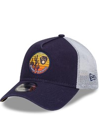 New Era Navy Milwaukee Brewers Sunset Trucker 9forty Snapback Hat At Nordstrom