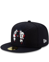 New Era Navy Minnesota Twins Logo Elets 59fifty Fitted Hat At Nordstrom