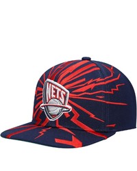 Mitchell & Ness Navy New Jersey Nets Hardwood Classics Earthquake Snapback Hat At Nordstrom