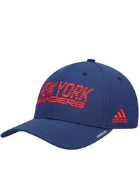 adidas Navy New York Rangers 2021 Locker Room Roready Flex Hat