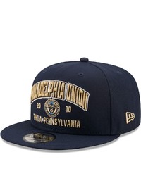 New Era Navy Philadelphia Union Stacked 9fifty Snapback Hat At Nordstrom