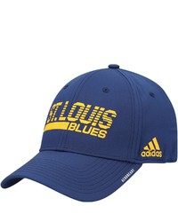adidas Navy St Louis Blues 2021 Locker Room Roready Flex Hat