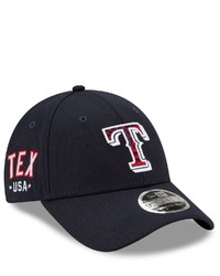 New Era Navy Texas Rangers 4th Of July 9forty Snapback Adjustable Hat