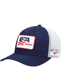 Nike Navy Usa Hockey Classic99 Trucker Snapback Hat