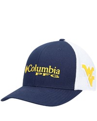 Columbia Navy West Virginia Mountaineers Pfg Snapback Adjustable Hat At Nordstrom