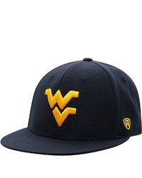 Top of the World Navy West Virginia Mountaineers Team Color Fitted Hat