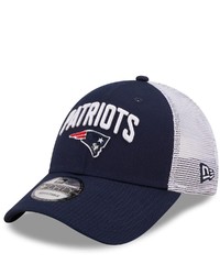 New Era Navywhite New England Patriots Team Title Trucker 9forty Snapback Hat At Nordstrom