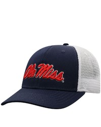 Top of the World Navywhite Ole Miss Rebels Trucker Snapback Hat At Nordstrom