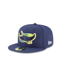 New Era Cap New Era Navy Tampa Bay Rays Alternate Authentic Collection On Field 59fifty Fitted Hat