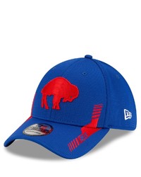 New Era Royal Buffalo Bills 2021 Nfl Sideline Home Historic Logo 39thirty Flex Hat