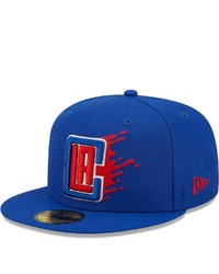 New Era Royal La Clippers Splatter 59fifty Fitted Hat At Nordstrom