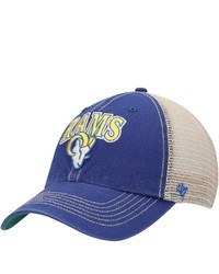'47 Royal Los Angeles Rams Logo Tuscaloosa Clean Up Snapback Hat